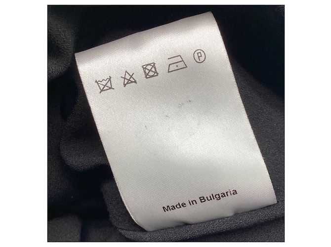 Sandro Paris Mini-Kleid mit Spitzenärmeln aus schwarzer Baumwolle - Ansicht 7