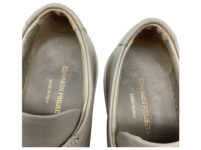 Autre Marque Baskets Common Projects Achilles Low-Top en cuir gris - vue 10
