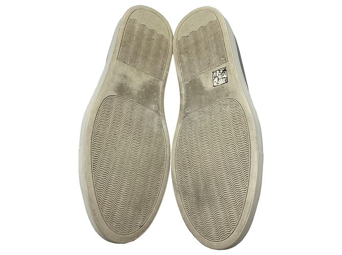 Autre Marque Baskets Common Projects Achilles Low-Top en cuir gris - vue 11