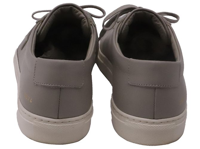 Autre Marque Baskets Common Projects Achilles Low-Top en cuir gris - vue 5