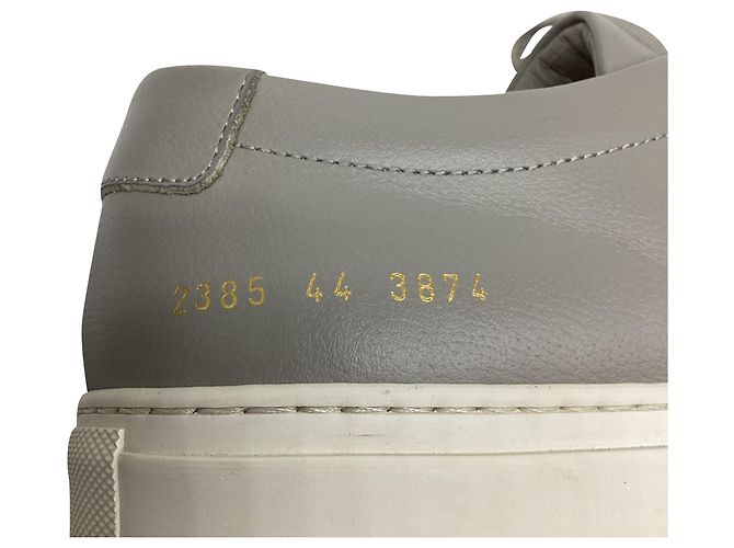 Autre Marque Baskets Common Projects Achilles Low-Top en cuir gris - vue 7