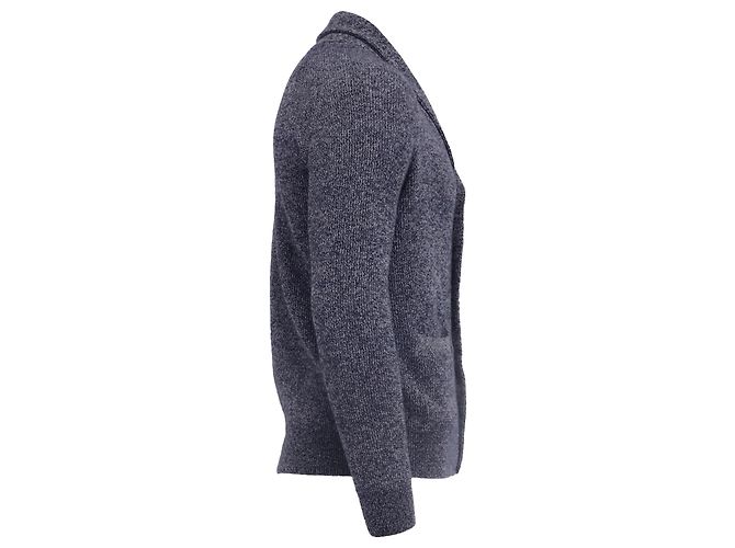 Brunello Cucinelli V-Ausschnitt Sweatshirt aus grauem Kaschmir - Ansicht 2