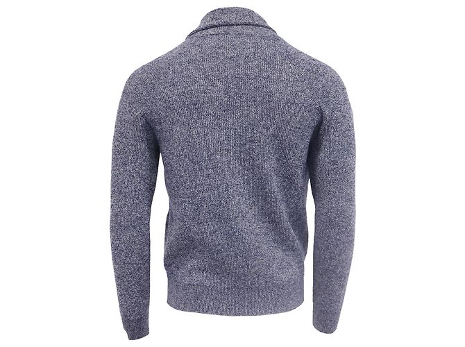 Brunello Cucinelli V-Ausschnitt Sweatshirt aus grauem Kaschmir - Ansicht 3