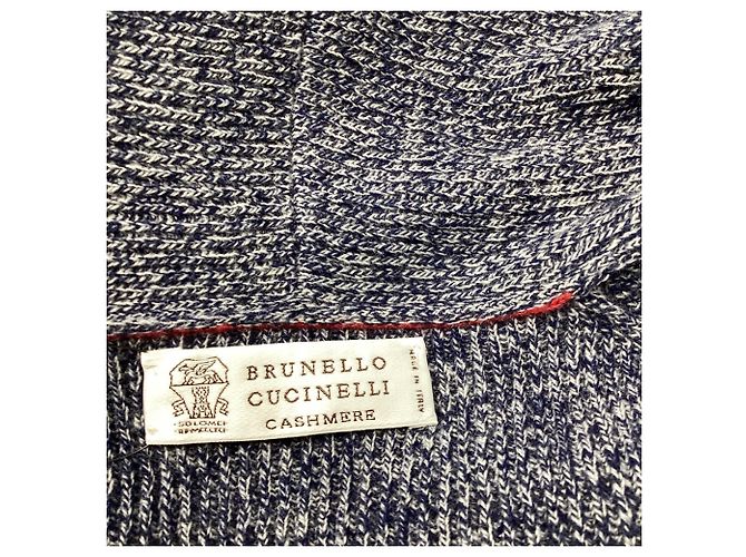 Brunello Cucinelli V-Ausschnitt Sweatshirt aus grauem Kaschmir - Ansicht 5