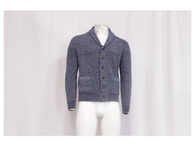 Brunello Cucinelli V-Ausschnitt Sweatshirt aus grauem Kaschmir - Ansicht 6