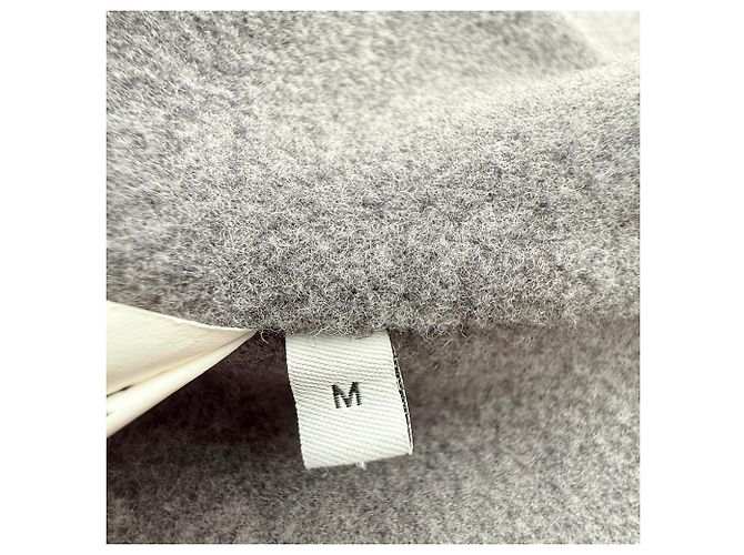 Loewe Oversized Belted Coat in Grey Wool - view 7