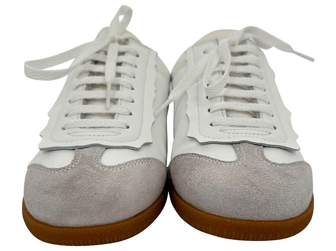 Maison Martin Margiela Sneakers Featherlight Maison Margiela in pelle bianca Bianco Crudo - vista 18