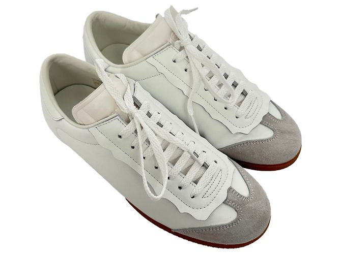 Maison Martin Margiela Sneakers Featherlight Maison Margiela in pelle bianca Bianco Crudo - vista 2