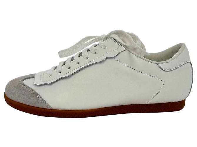 Maison Martin Margiela Sneakers Featherlight Maison Margiela in pelle bianca Bianco Crudo - vista 3