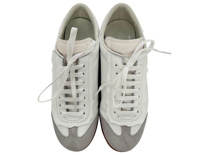 Maison Martin Margiela Sneakers Featherlight Maison Margiela in pelle bianca Bianco Crudo - vista 5