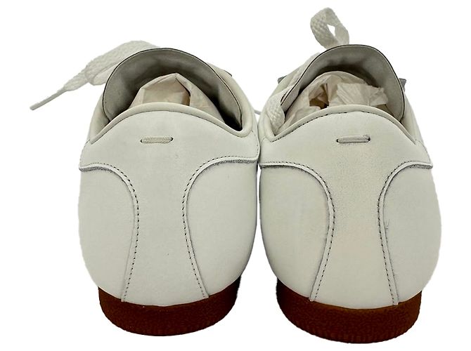 Maison Martin Margiela Sneakers Featherlight Maison Margiela in pelle bianca Bianco Crudo - vista 6