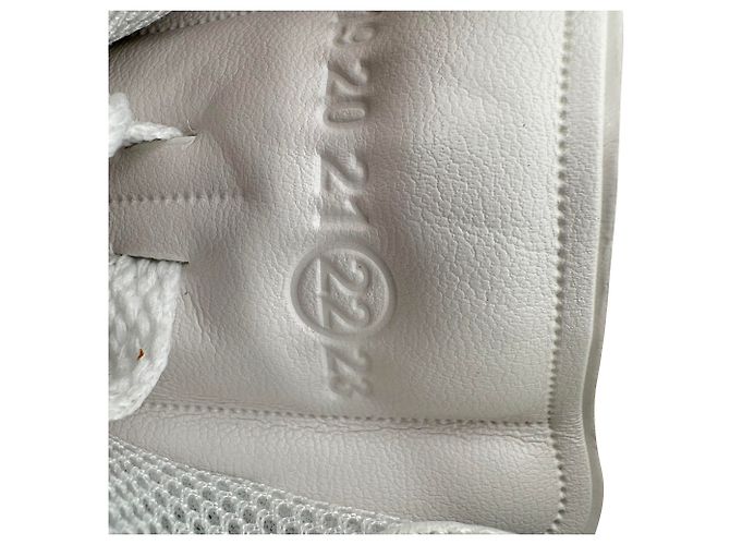 Maison Martin Margiela Sneakers Featherlight Maison Margiela in pelle bianca Bianco Crudo - vista 7