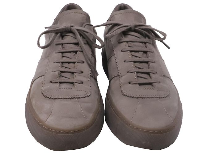 Autre Marque  Common Projects Tennis Low-Top Sneakers in Grey Leather - view 3
