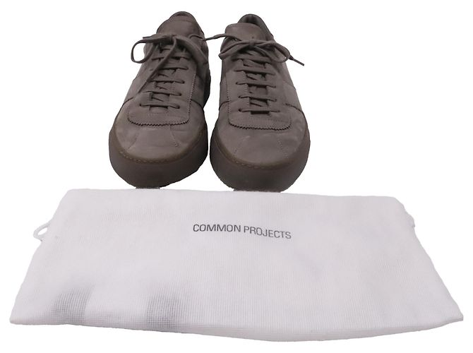 Autre Marque  Common Projects Tennis Low-Top Sneakers in Grey Leather - view 7