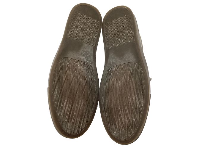 Autre Marque  Common Projects Tennis Low-Top Sneakers in Grey Leather - view 9