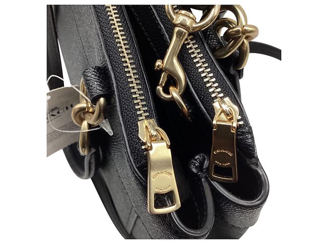 Coach Mini Brooke Carryall aus schwarzem Leder - Ansicht 10