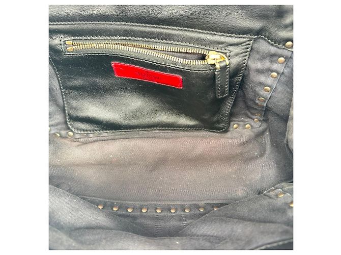 Valentino Garavani Rockstud Tote Bag Medium aus schwarzem Leder - Ansicht 16