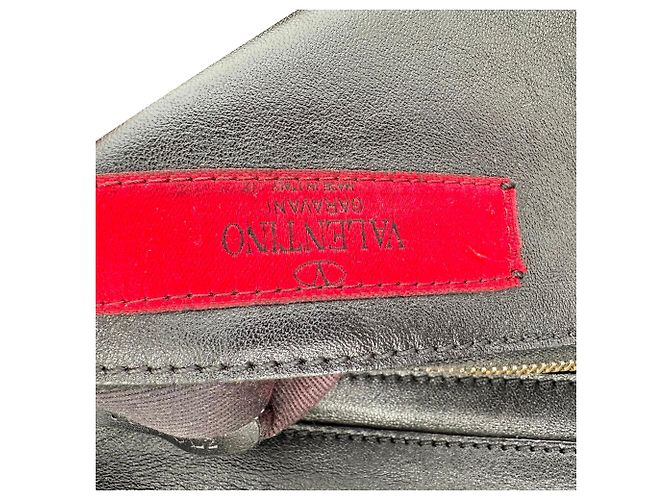 Valentino Garavani Rockstud Tote Bag Medium aus schwarzem Leder - Ansicht 19