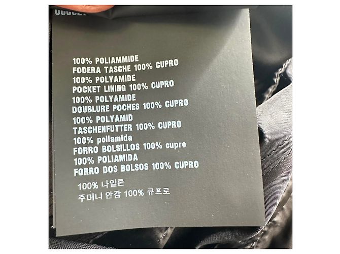 Calças Prada com bainha ajustada em poliamida preta Preto - vista 8
