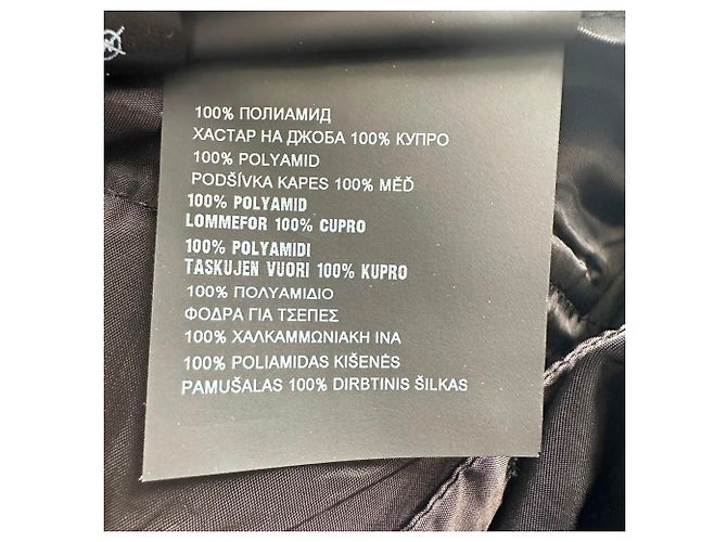 Calças Prada com bainha ajustada em poliamida preta Preto - vista 9
