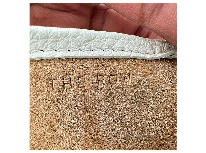 Saco Tote Park The Row em pele marfim Branco Cru - vista 10