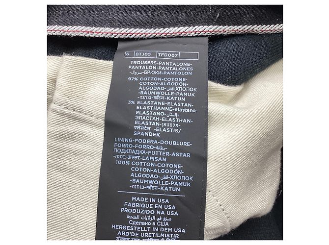 Jeans in denim affusellati Tom Ford in cotone nero - vista 3