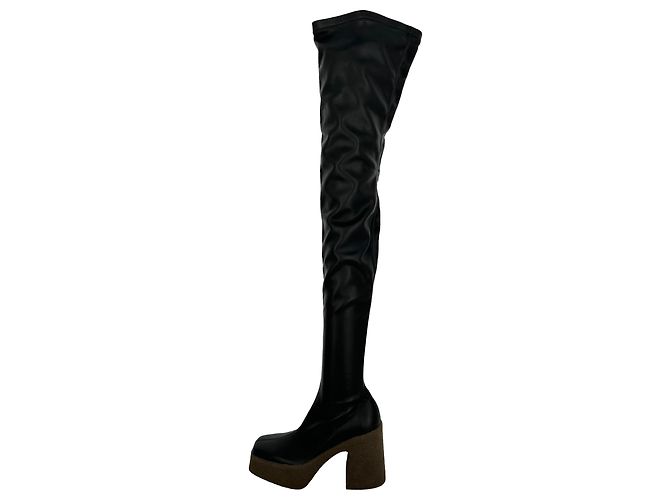 Stella Mc Cartney Stivali sopra il ginocchio Skyla Stella McCartney in pelle nera Nero - vista 2