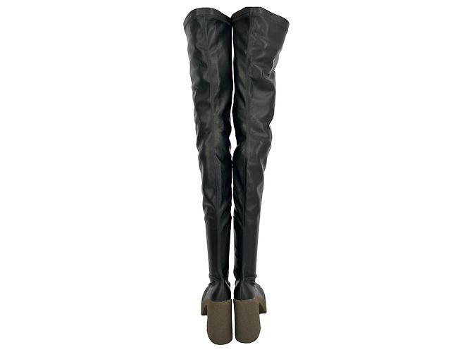 Stella Mc Cartney Stivali sopra il ginocchio Skyla Stella McCartney in pelle nera Nero - vista 4