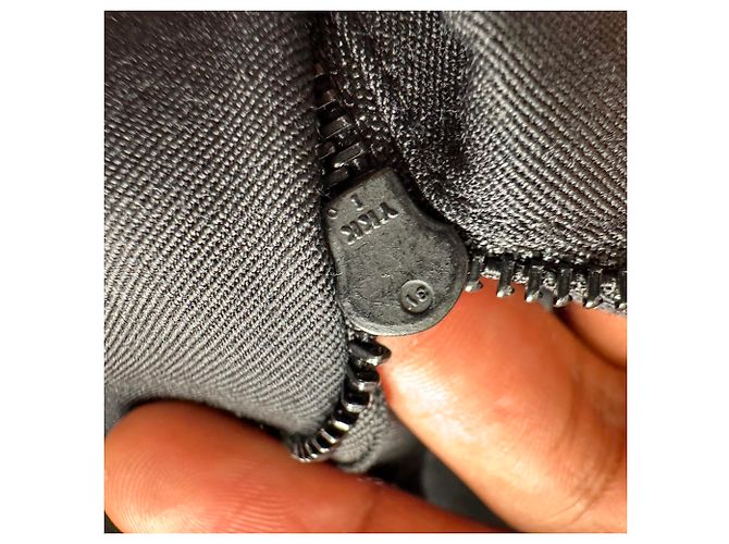 Ann Demeulemeester gerade geschnittene Hose mit Umschlag in schwarzer Wolle - Ansicht 7