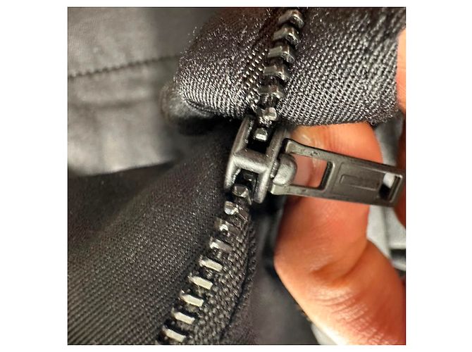Ann Demeulemeester gerade geschnittene Hose mit Umschlag in schwarzer Wolle - Ansicht 9