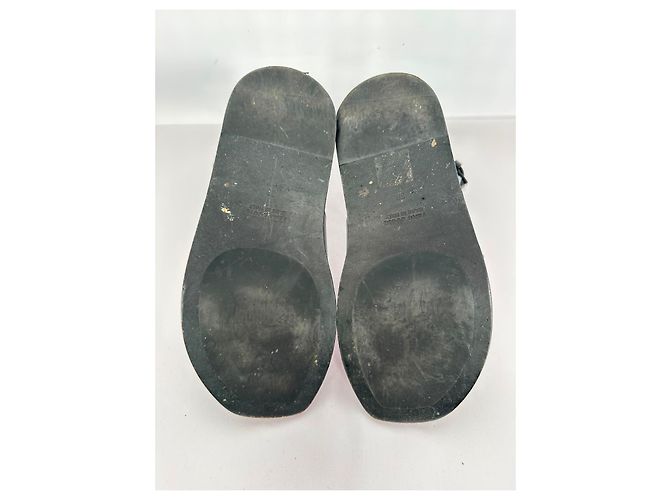 Ann Demeulemeester Belted Ankle Wrap Sandals in Black Leather - view 3