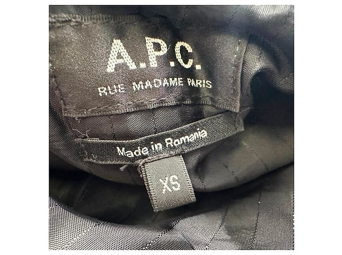Apc Giacca Letterman A.P.C. Copper con zip in lana blu navy - vista 8