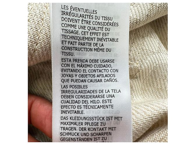 Robe midi à manches longues Gucci GG Monogram en coton crème Blanc Écru - vue 13