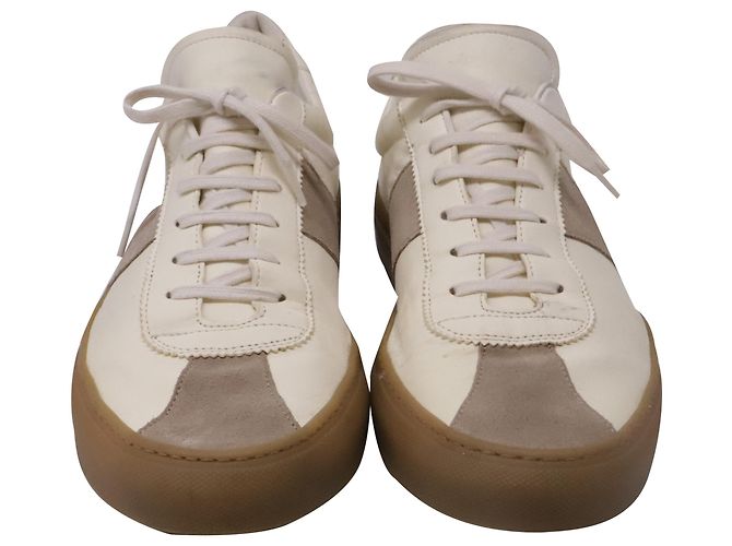 Autre Marque Sneakers basse Tennis Common Project in pelle bianca Bianco - vista 2