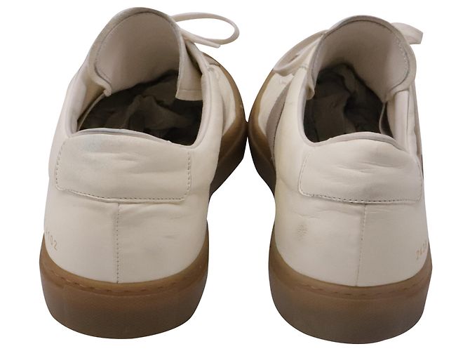 Autre Marque Sneakers basse Tennis Common Project in pelle bianca Bianco - vista 5