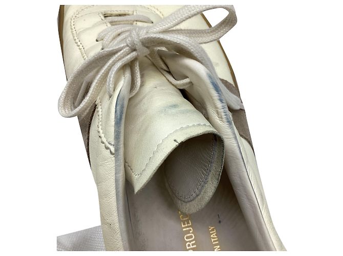 Autre Marque Sneakers basse Tennis Common Project in pelle bianca Bianco - vista 7