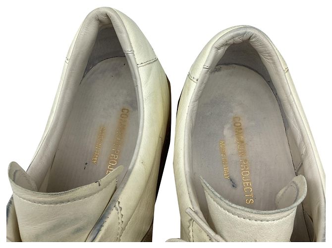 Autre Marque Sneakers basse Tennis Common Project in pelle bianca Bianco - vista 9