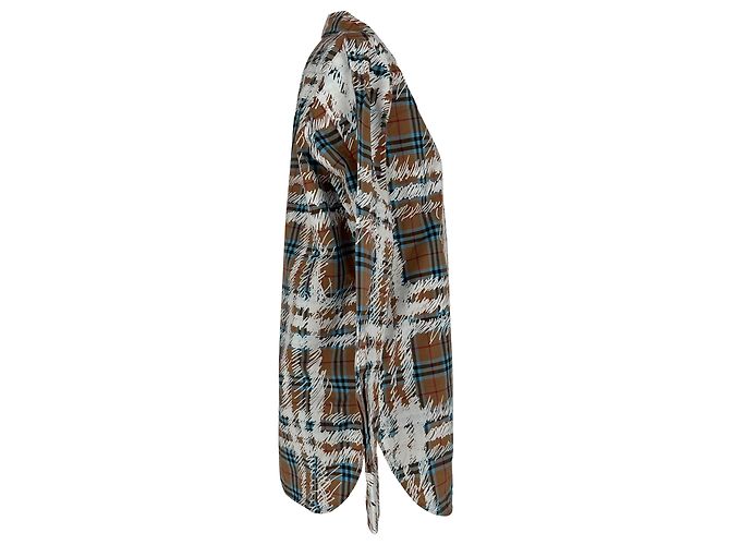 Burberry Scribbled Langarmshirt aus mehrfarbiger Baumwolle Mehrfarben - Ansicht 2