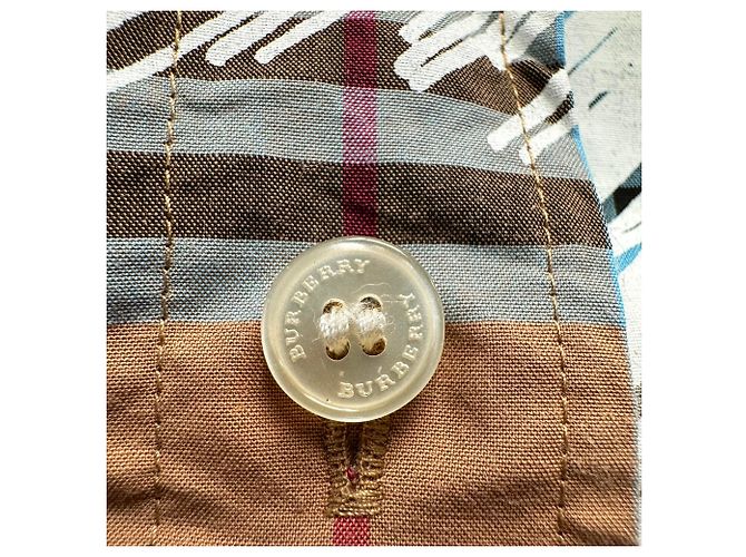 Burberry Scribbled Langarmshirt aus mehrfarbiger Baumwolle Mehrfarben - Ansicht 4
