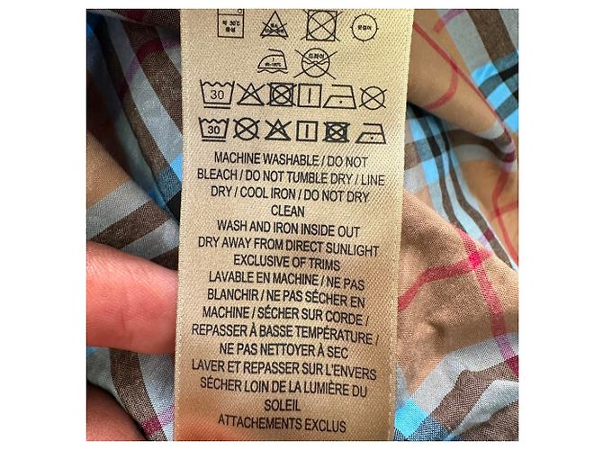 Burberry Scribbled Langarmshirt aus mehrfarbiger Baumwolle Mehrfarben - Ansicht 7