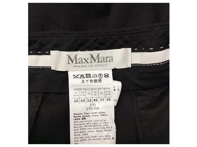 Mini Shorts Max Mara em lã preta Preto - vista 4