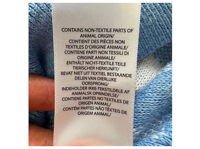 Polo Ralph Lauren Kurzarm-Cardigan aus blauem Leinen im Gingham-Karo Hellblau - Ansicht 7