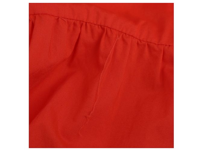 Vestido midi a capas Olina Ulla Johnson en algodón coral Naranja - vista 7