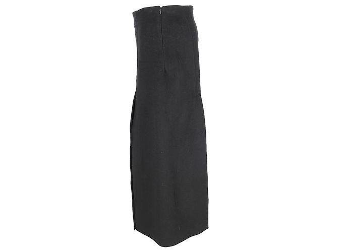 Falda Maxi Recta con Aberturas en Lana Negra Proenza Schouler Negro - vista 2