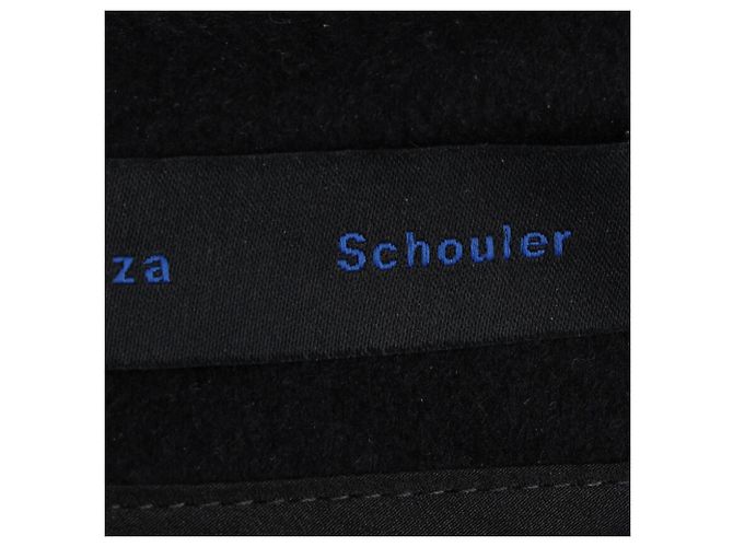 Falda Maxi Recta con Aberturas en Lana Negra Proenza Schouler Negro - vista 5