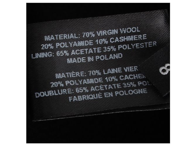 Falda Maxi Recta con Aberturas en Lana Negra Proenza Schouler Negro - vista 7