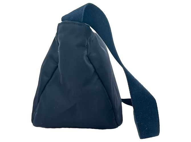 Borsa The Row Slouchy Banana Two in nylon nero - vista 2