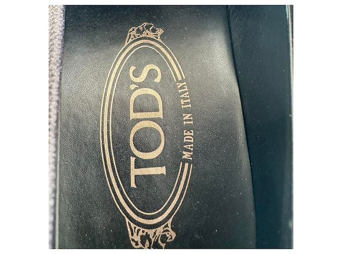 Mocassini Penny Tod's in pelle blu navy - vista 13