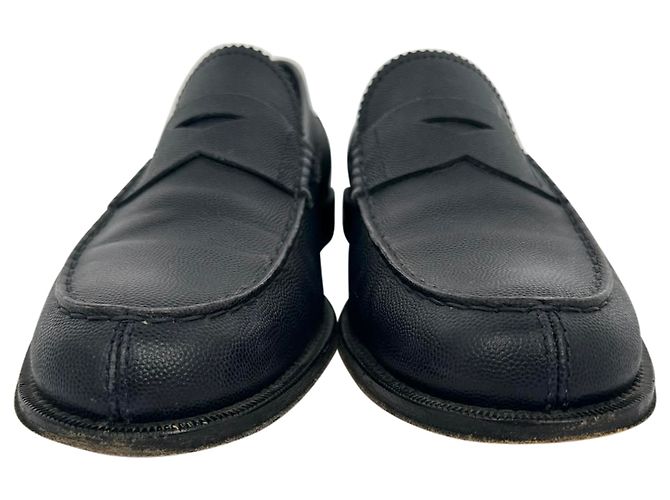 Mocassini Penny Tod's in pelle blu navy - vista 2