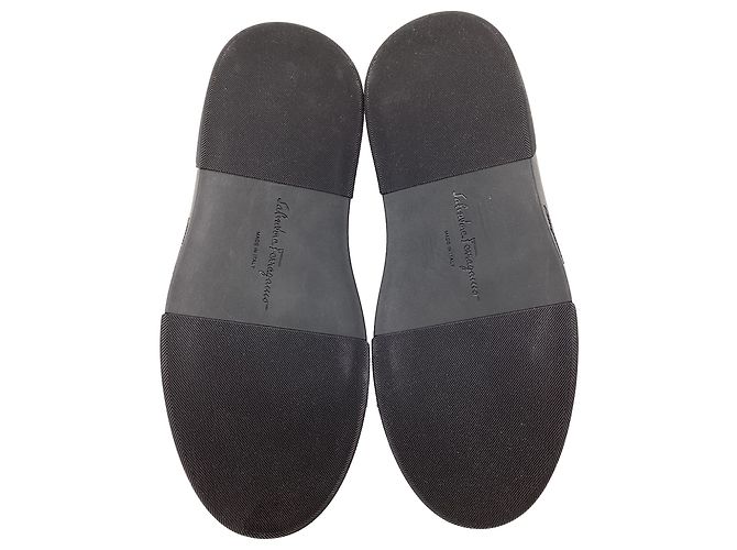 Sneaker alte Cassina Salvatore Ferragamo in pelle nera Nero - vista 12
